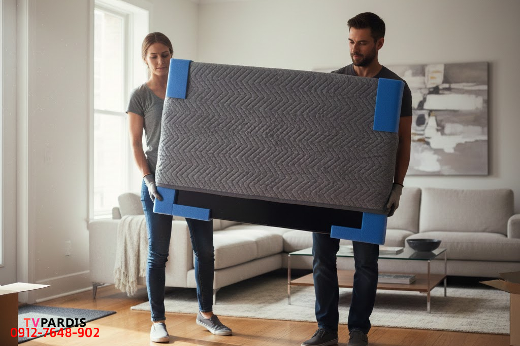 نکاتی که قبل از جا به جایی تلویزیون باید بدانید تا پنل نشکند